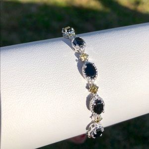 Genuine Thai Black Spinel Bolo Bracelet